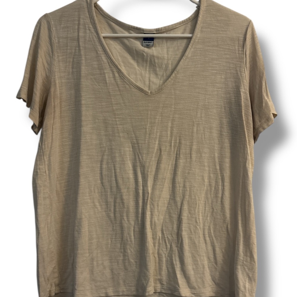 GAP Tan Short Sleeve Relaxed T-Shirt